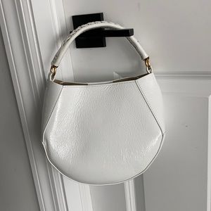 Wandler patent leather white mini bag